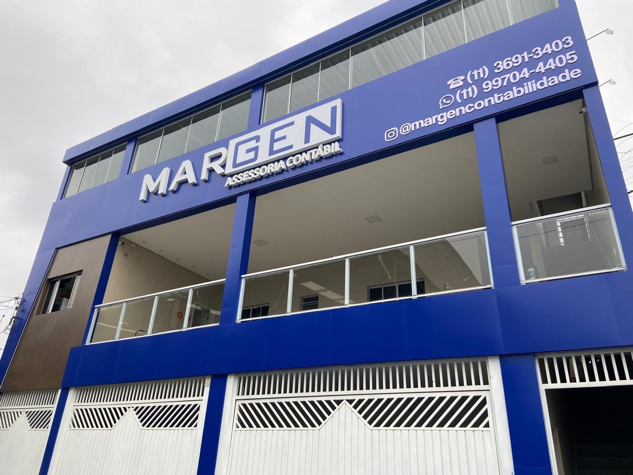 Fachada da sede da Margen Assessoria Contábil em Osasco